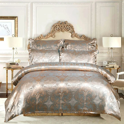 European Jacquard Satin Duvet Bedding Sets