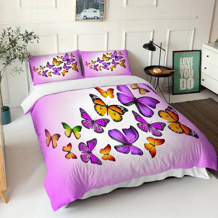 Kids Room 3D Butterfly Duvet Bedding Sets