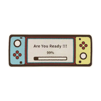 Kids Room Vintage Game Console Wear-Resistant Area Rug