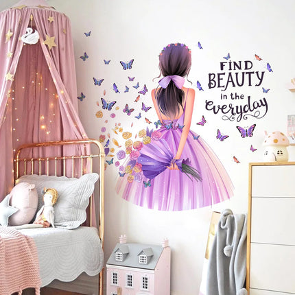 Moon Girl Vinyl 3D Child Wall Stickers