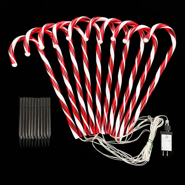 Candy Cane Outdoor Pathway Light Set - Mad Fly Essentials