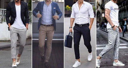 Men Slim-Fit Business Casual Leisure Chino Pants