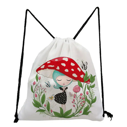 Women Mushroom Shoe Travel Bag Backpack