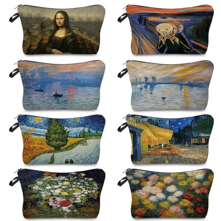 Women Makeup Bag Van Gogh Organizer Cosmetic Cases