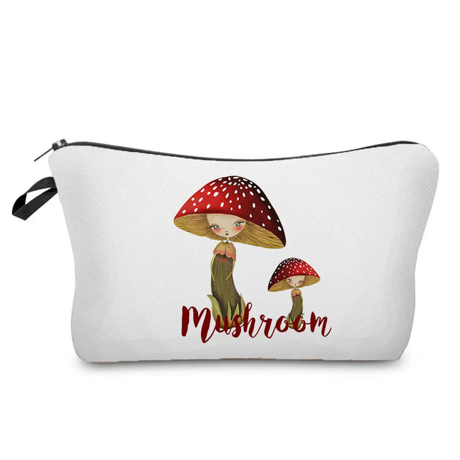 Psychedelic Mushroom 3D Cosmetic Storage Bags