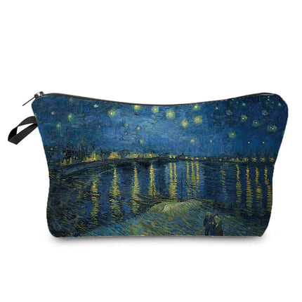 Women Makeup Bag Van Gogh Organizer Cosmetic Cases