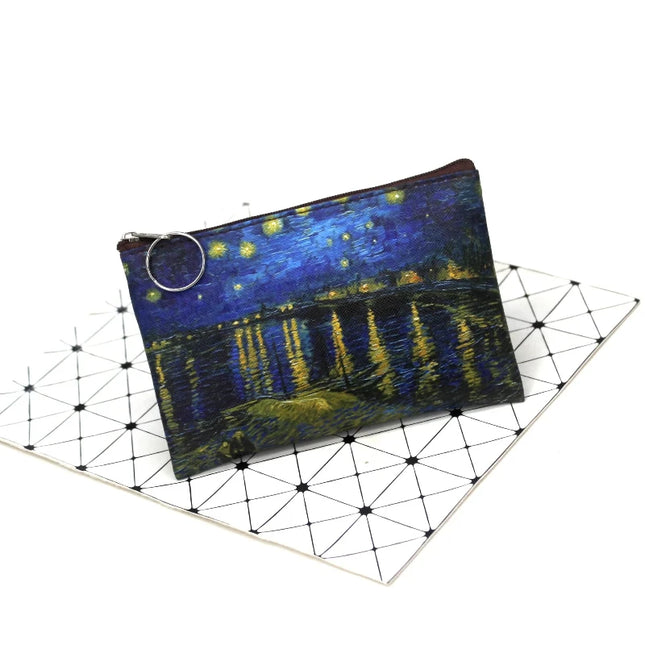 Van Gogh Oil Painting Canvas Cosmetic Bag