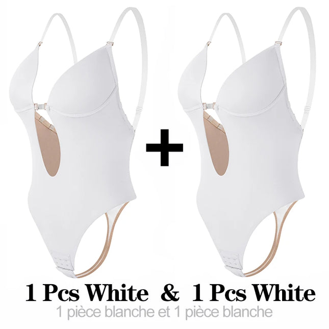 Women V Backless Bodyshaper Bra Party Underwear Shapewear