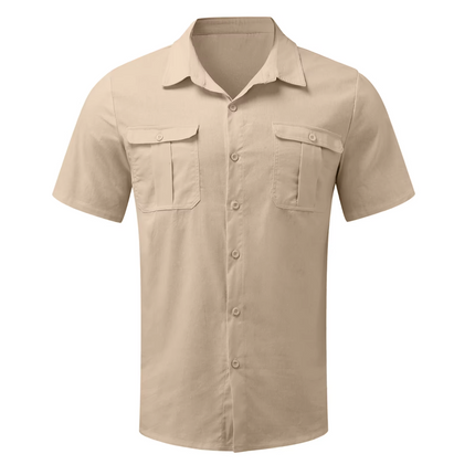 Men Linen Short Summer Beach Shirts – Mad Fly Essentials