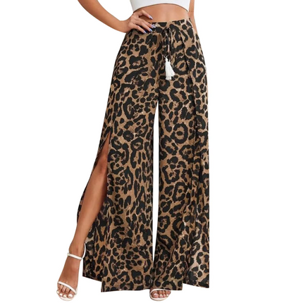 Women Leopard Floral Casual Harem Pants - Mad Fly Essentials