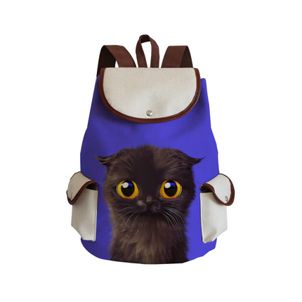 Women Eco-Friendly Cartoon Cat Tote Backpacks.