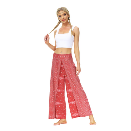 Women Yoga Wide Leg Bohemian Harem Pants