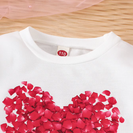 Baby Girl Heart Valentine Skirt Set - Mad Fly Essentials