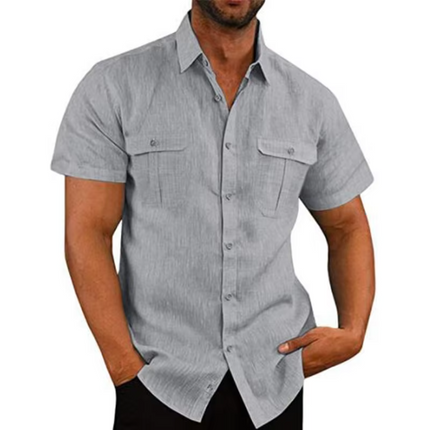 Men Linen Short Summer Beach Shirts – Mad Fly Essentials