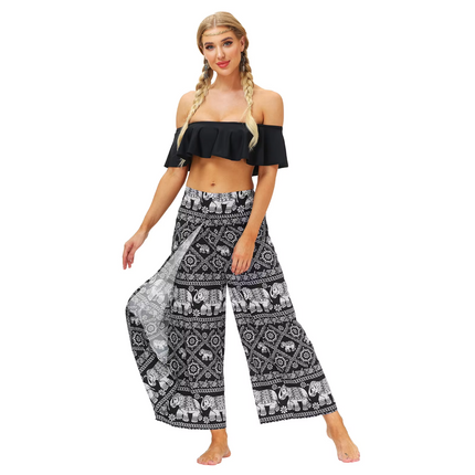 Women Yoga Wide Leg Bohemian Harem Pants